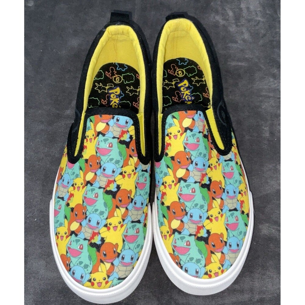 Pokémon Boys Pikachu Slip-On Sneakers Size 6 - Picture 4 of 11